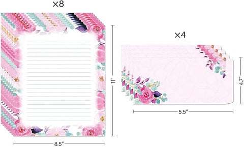 Flora Stationery Writing Paper with Envelopes