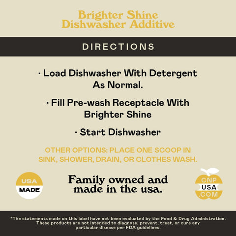 Brighter Shine Natural Lemon Dishwasher