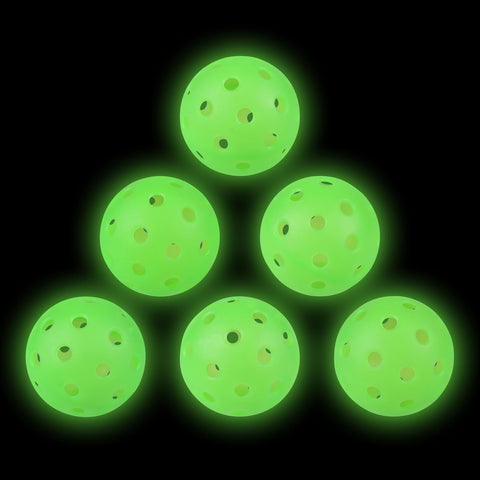 Glow in the Dark Pickleball Balls (6-Pack)