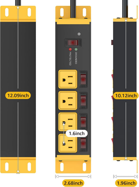 CCCEI Heavy Duty Surge Protector Power Strip