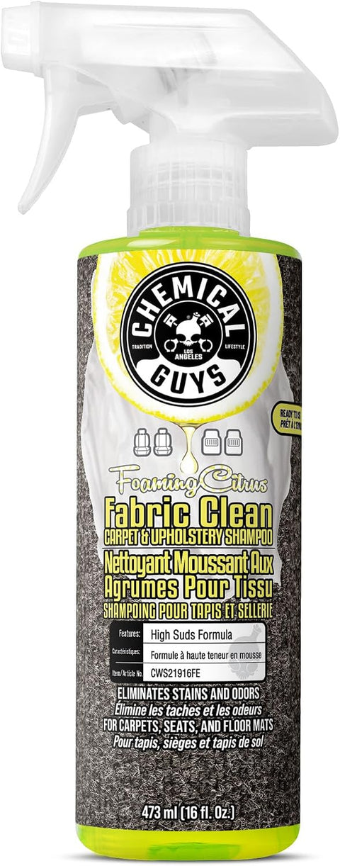 Chemical Guys Foaming Citrus Fabric Clean Carpet & Upholstery Cleaner