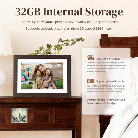 BIHIWOIA 10.1" Frameo Digital Picture Frame