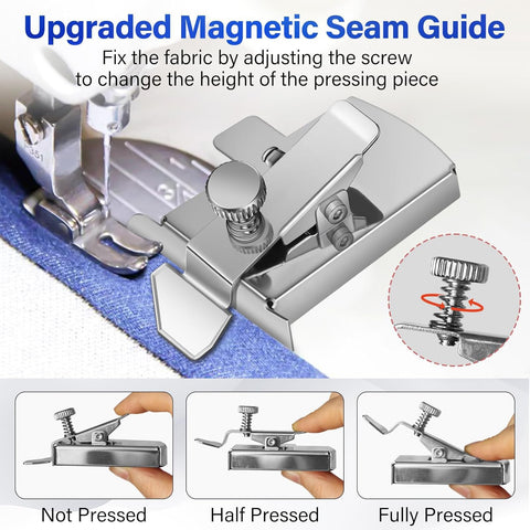 Magnetic Seam Guide for Sewing Machine
