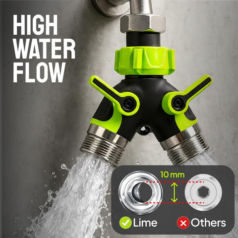 2 Way Hose Splitter Heavy Duty