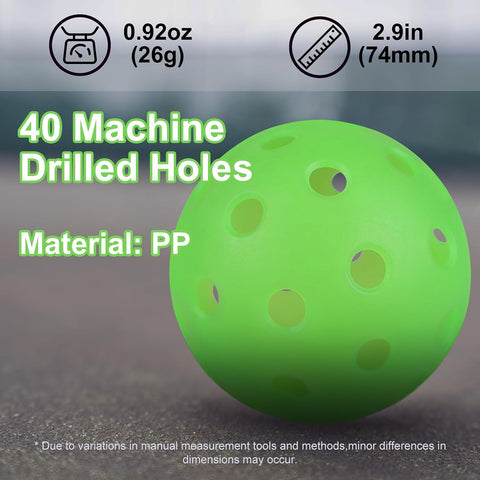 Glow in the Dark Pickleball Balls (6-Pack)
