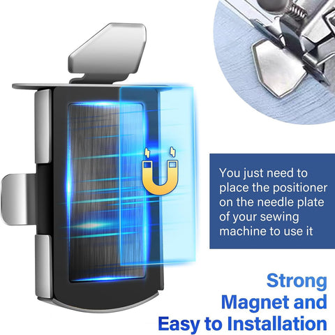 Magnetic Seam Guide for Sewing Machine