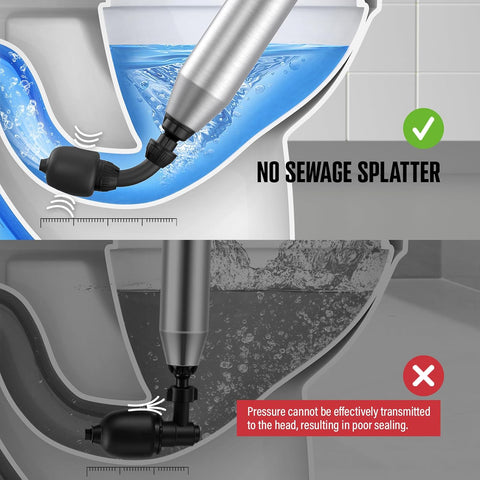 POPULO Electric Toilet Plunger, Air Powered Toilet Clog Remover