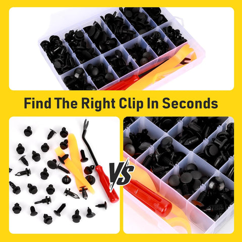 240PCS Car Bumper Retainer Clips Kit