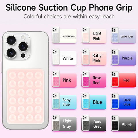 Yojaro Silicone Suction Phone Case Mount (4-Pack)