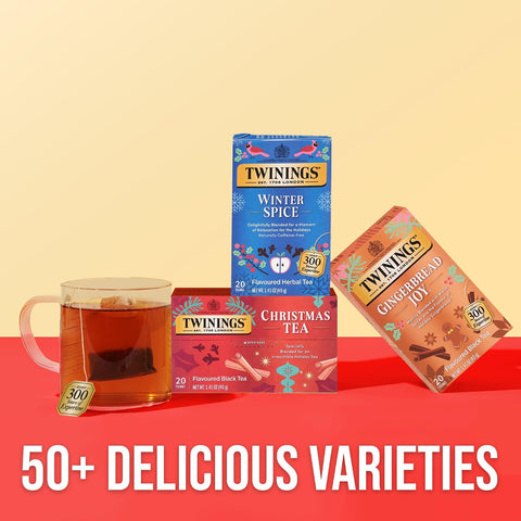 Twinings Christmas Black Tea (20 Individually Wrapped Tea Bags)
