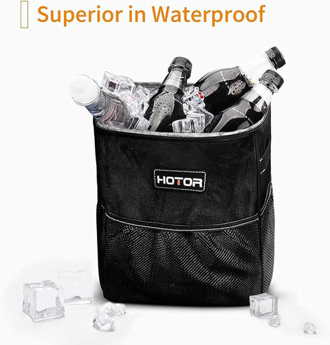 HOTOR Car Trash Can, Compact Waterproof Organizer