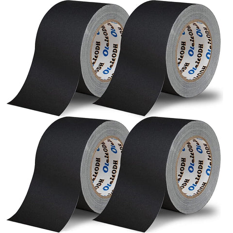 4 Pack Black Grade Gaffer Tape 4 Inch x 30 Yards