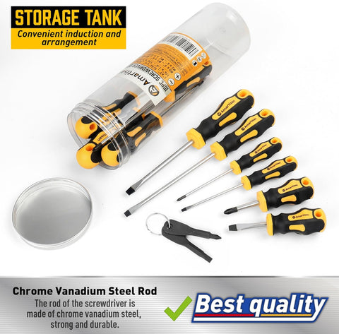 Amartisan 10-Piece Magnetic Screwdrivers Set