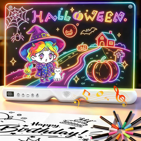 Musical LED Drawing Board for Kids (16-Inch)