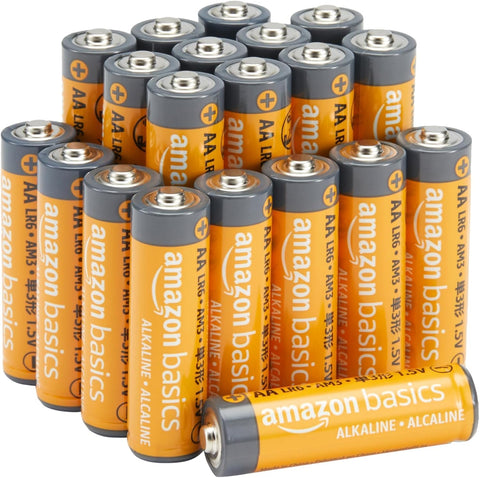 Amazon Basics 20-Pack AA Alkaline Batteries