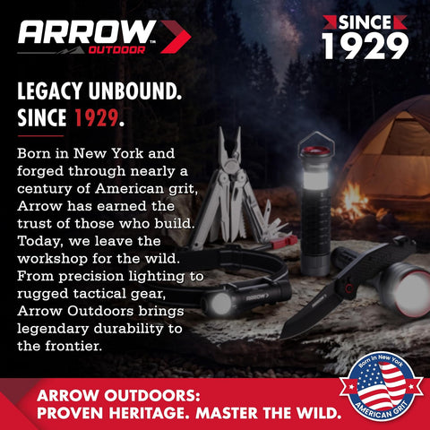 Arrow Rechargeable IPX7 Flashlight – 12000 Lumens