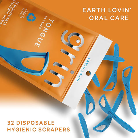 GRIN Tongue Cleaner, 32 Count