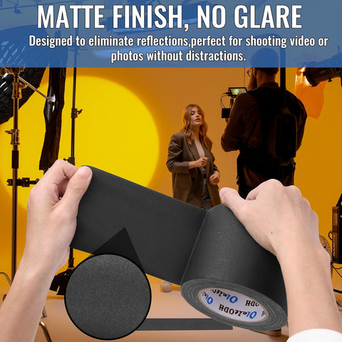 4 Pack Black Grade Gaffer Tape 4 Inch x 30 Yards