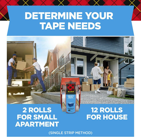 Scotch Heavy Duty Shipping Packing Tape (6-Roll Pack)