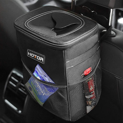 HOTOR Car Trash Can, Compact Waterproof Organizer